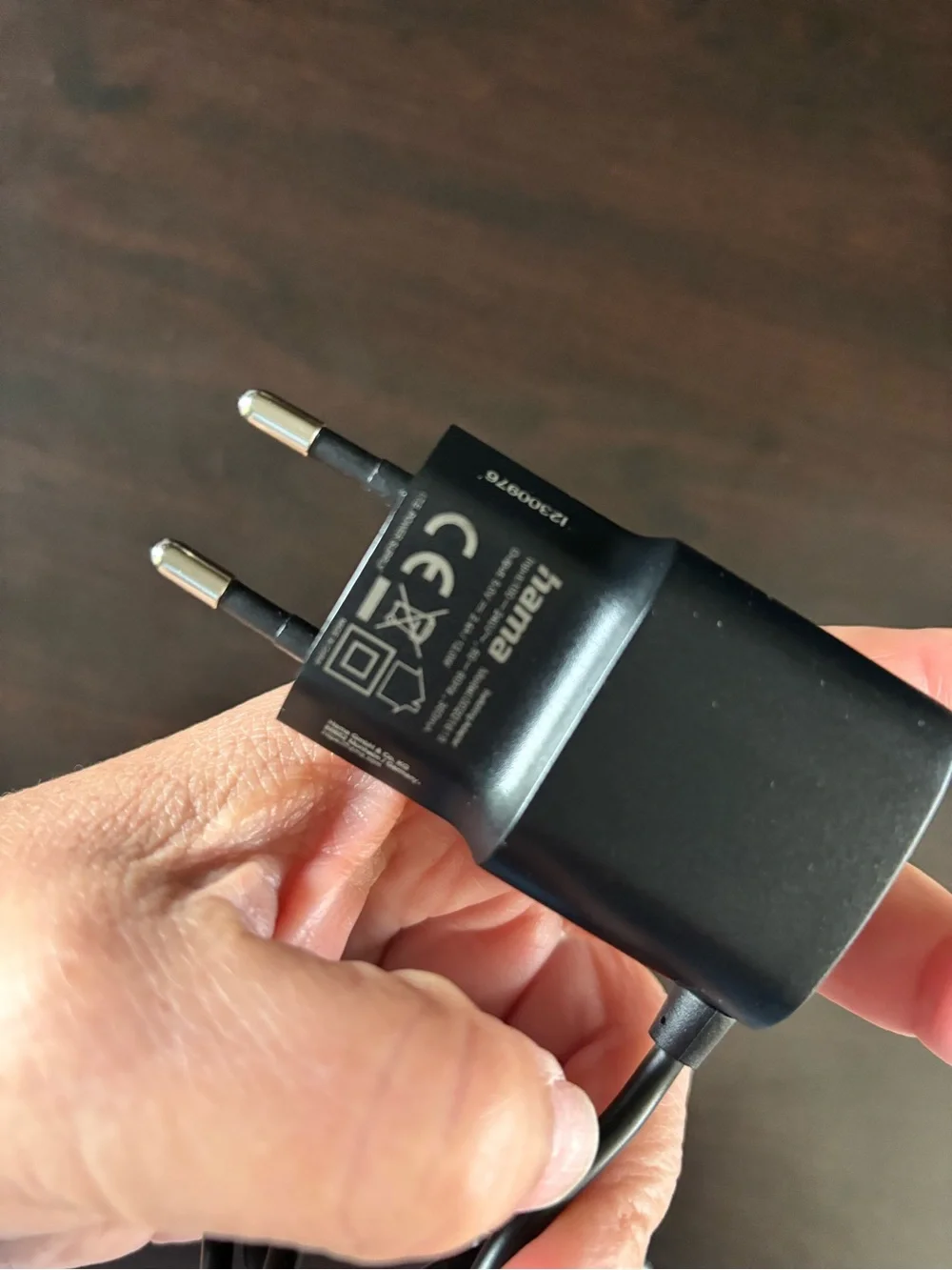 Hama Black USB Charger with Cable European